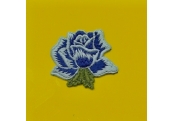 Blue Rose Embroidery Applique  195