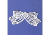 White Floral Rayon Venice Applique  218