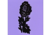 Black Rayon Venice Flower Applique   235