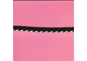 5 Yds  3/8"    Black/Silver Cordedge     	1596