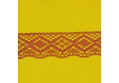 5 Yds   2"    Rust Crochet Cluny Trim   2161