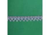 5 Yds  5/8"   Indigo Blue Cotton  Crochet Cluny   4426