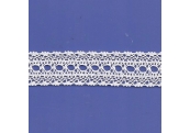 5 Yds  1 1/8"  White Crochet Beading Cluny Lace   4509 