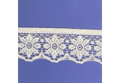 5 Yds  3"  Ivory Crochet Cluny Lace   4513 