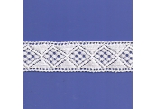 5 Yds  1 5/8"  White Crochet Cluny Lace   4515 