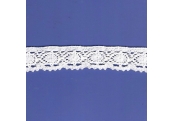 5 Yds   1 1/8"  White  Crochet Cluny  4671