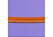 5 Yds  5/8"  Orange/Silver Metallic Elastic     3695