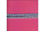 5 Yds   7/8"    Blue Braid Loop Fringe    1674 
