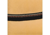 5 Yds 1 1/8"  Black Native Design Braid Loop Fringe  1705