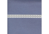 5 Yds 3/8" White/Black Polka Dot Grosgrain Ribbon  3596