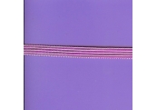 5 Yds  7/16"  Lavender/White Flat Braid   1642