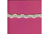 5 Yds  5/8"  Ivory/Blue Gimp Braid Trim  2715
