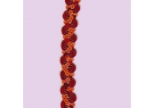 5 Yds 3/4"  Red Stretch Gimp w/ Sequins  3294