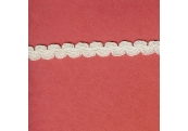 5 1/2Yds   3/8"    White Cotton Shell Braid   3488
