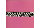 5 Yds   3/4"    Black & WhiteTrim   3490