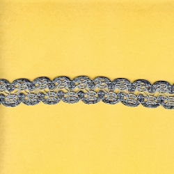 5 Yds 1" Blue Gimp Braid 3605 5 Yds 1" Blue Gimp Braid 3605