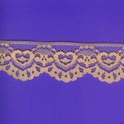 5 Yds   1 3/8"    Peach Scalloped Lace  1083 