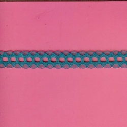 5 Yds    5/8"   Teal Beading Lace   1101