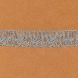 5 Yds   1 3/8"    Blue Scalloped Lace   1832