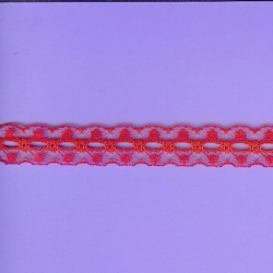 5 Yds   3/4"    Red Beading Lace   3619