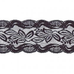 5 Yds  3 1/4"  Black  Lace   4130