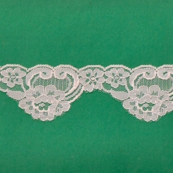  5 Yds   2 1/4"  Pink Scalloped Lace   4219