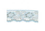 5 Yds  3"   Blue/Gold  Scalloped Lace  4298