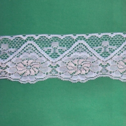 5 Yds  3 1/8" Baby Blue/Pink Scalloped Lace  4306