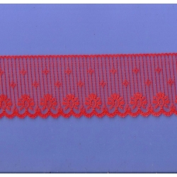 5 Yds  2 7/8"  Red Lace  4498  