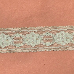 5 Yds   1 7/8"  Green Lace Lace  4517 