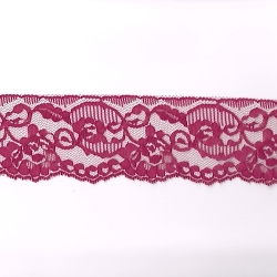 5 Yds 2 1/2" Hot Pink Lace 4549  