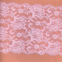 5 Yds  7"  Pink Lace  4553 