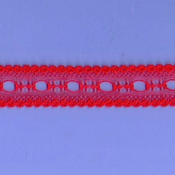5 Yds  1"  Red Beading Lace   4749 
