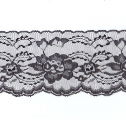 5 Yds 4 1/4"  Black Lace  4760 