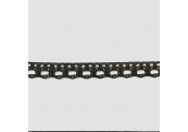 5 Yds   5/8"    Black Crochet Cluny     1080