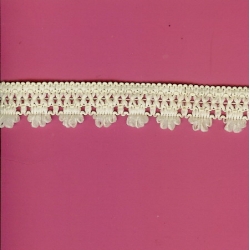 5 Yds  3/4"  Natural Crochet Cluny Trim   2131