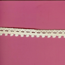 5 Yds   1/2"   Ivory Crochet Cluny Lace   3066