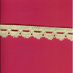 5 Yds  3/4"  Pale Green Crochet Cluny  3076