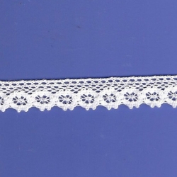 5 Yds  3/4"  White Crochet Cluny Lace   4514