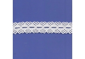 5 Yds  7/8"  White Crochet Cluny Beading Lace   4518  