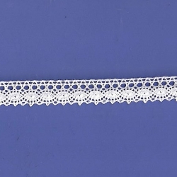 5 Yds  5/8"  White Crochet Cluny Lace  4705 