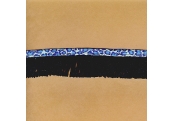 Black / Blue Print Fringe Trim   1678 - 201