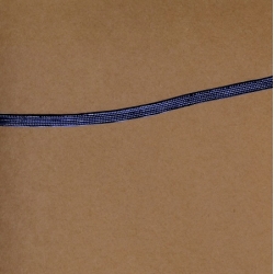 5 Yds   3/16"    Blue Metallic Flat Braid  1147