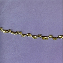 5 Yds   5/16"  Sparkle Gold Stretch Twist Cord   3330