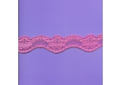 5 Yds  1 1/4"  Fuchsia Stretch Lace   1984