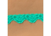 5 Yds 1 1/8"  Green Stretch Lace 4284  