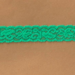 5 Yds  1" Neon Green Stretch Lace  4325 