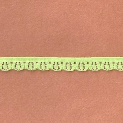 50 Yds  3/8" Apple Green Stretch Lace  4349 