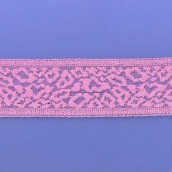 5 Yds  2 3/8"  Bright Hibiscus Pink Stretch lace  4368  