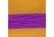 5 Yds  2 1/2"  Neon Purple Stretch Lace  4408  